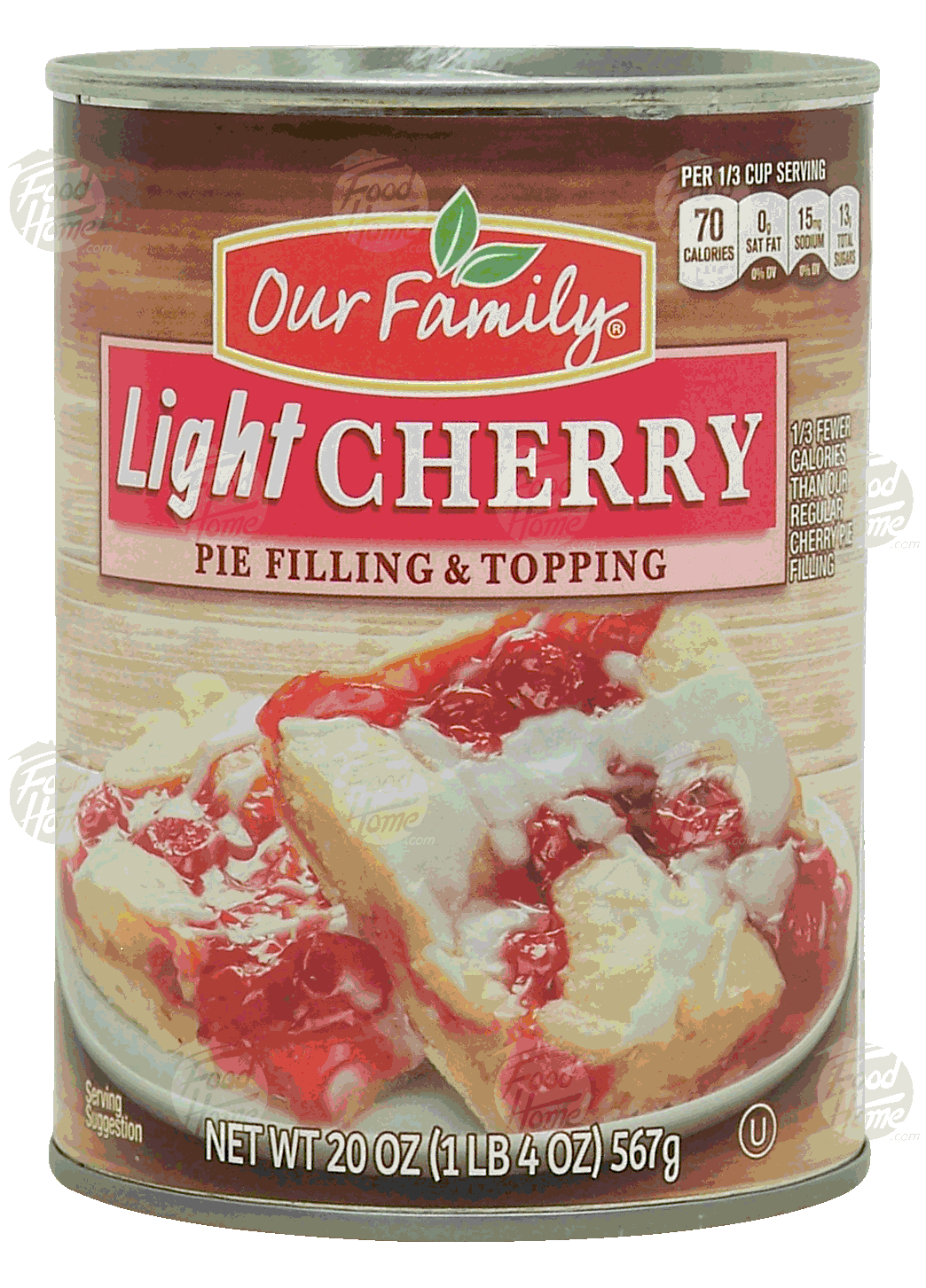 Our Family  light cherry pie filling & topping Full-Size Picture